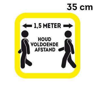 013 sticker 1,5 meter 35 cm Rood of Geel