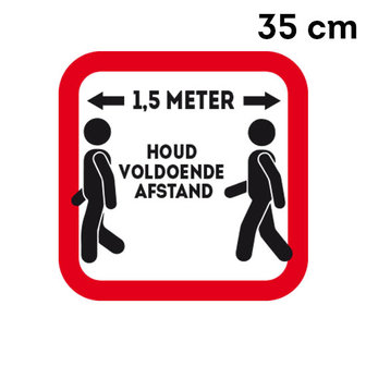 013 sticker 1,5 meter 35 cm Rood of Geel