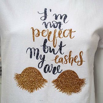 T-shirt met opdruk Perfect Lashes Nr. 03