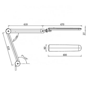 Luxe Tafellamp Led Licht 14W T-502