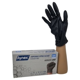 Nitril Handschoenen Extra Sterk: Zwart 100st (Hynex)