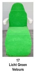 licht groen_ Tabouret zadelzit hoes Maxi  VELOURS