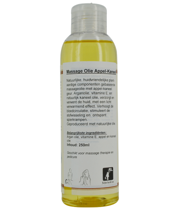 Massage olie appel & Cinnamon (argan) 250ml