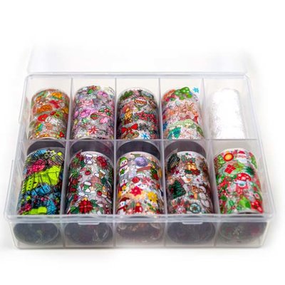 Transfer-Nagelfolie kerst box 10-stuks nr. 2