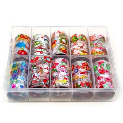 Transfer-Nagelfolie kerst box 10-stuks nr. 8