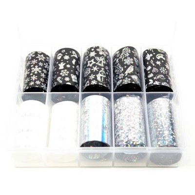 Transfer-Nagelfolie kerst box 10-stuks nr. 16