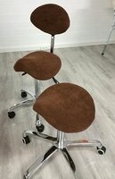 Tabouret hoes Maxi  VELOURS zadelzit rondzit