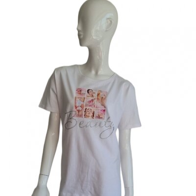 T-shirt met afbeelding Pink Rose Beauty Nr. 05