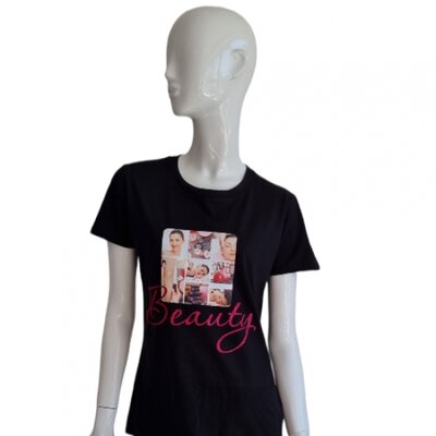 T-shirt met afbeelding Hot Stone Beauty Nr. 07