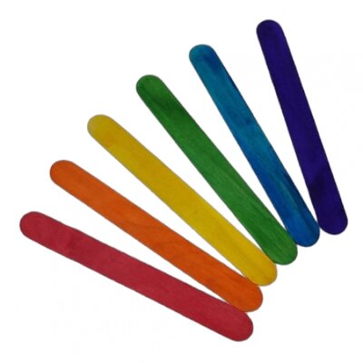 Houten Spatels Gekleurd Breed 100st