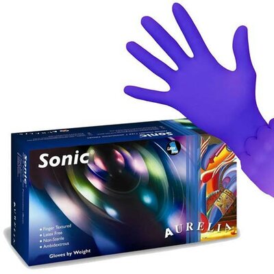 Nitril Handschoenen: Blauw 100st (Sonic)