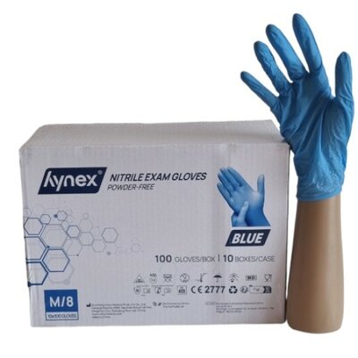 Nitril Handschoenen: Blauw Volle Doos 10 x 100st (Hynex)