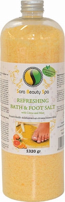 Refreshing bath & foot salt with citrus and mint 1320 gr
