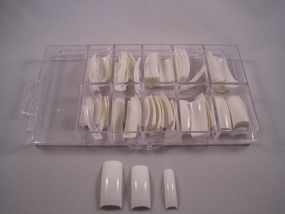 100 nailtips white french