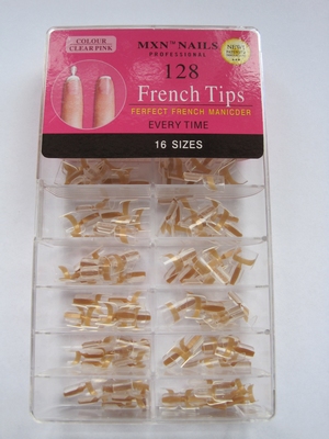 French tips goud   128 stuks 16 sizes